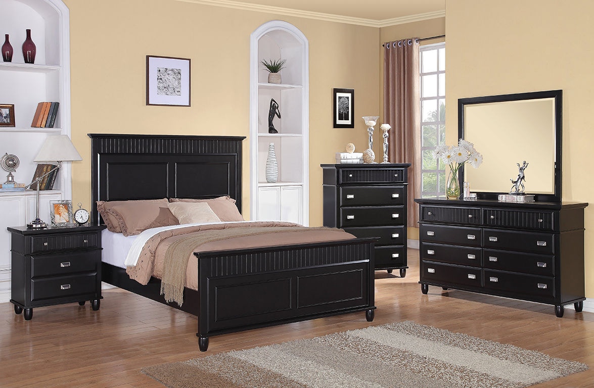 Elements International Bedroom Spencer Black Bedroom Elements